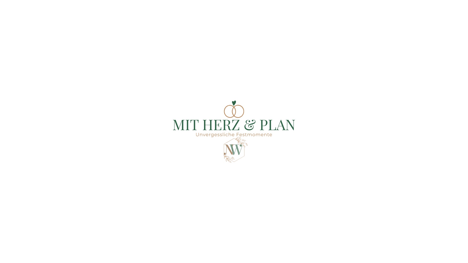 Logo Hochzeitsplanerin Bayern mit Herz und Plan